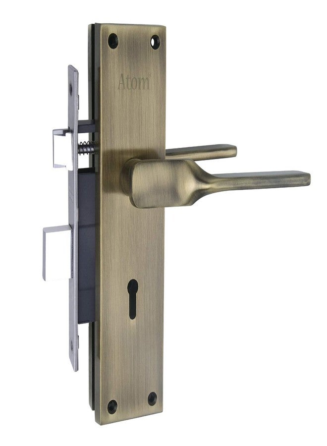 Atom Heavy Duty Mortise Door Lock for Bedroom, Living Room, Main Door, Brass Antique Finish | 3 Keys | 6 Lever Double Stage Lockset for House Hotel Office(WIH52KY) - Image 2